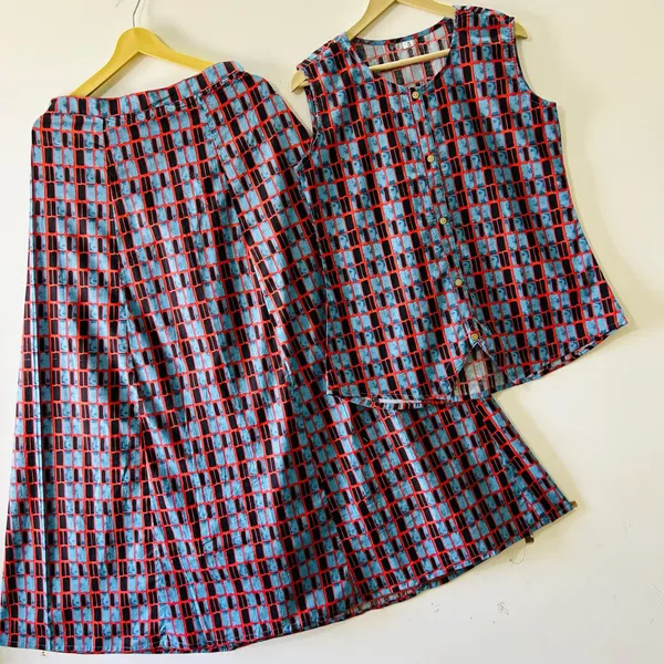 Women_Printed_Cotton_Top_And_Skirt_Set
