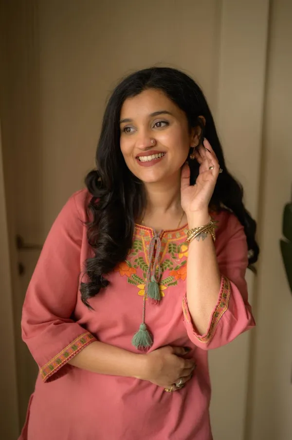 Stylish_embroidered_co-ord_set_with_tassel_detailing_and_coordinated_kurti_and_pant