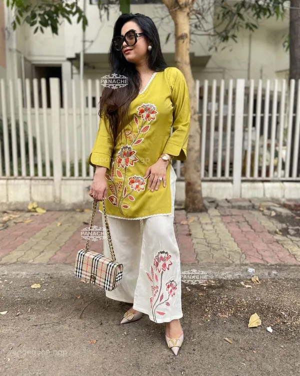 Women_Stylish_Cotton_Slub_Kurta_Set_with_Palazzo_Floral_Embroidered_Ethnic_Co-Ord_Set