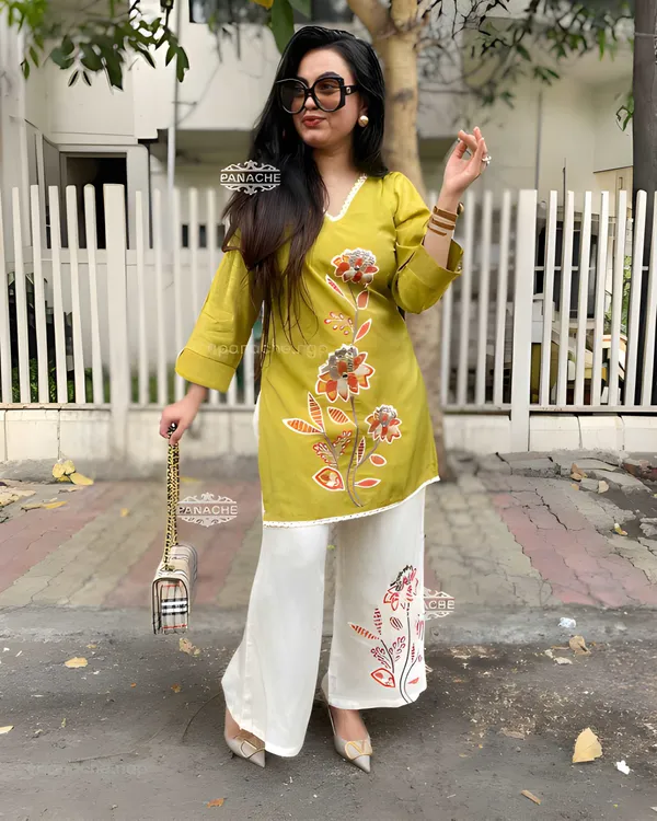 Women_Stylish_Cotton_Slub_Kurta_Set_with_Palazzo_Floral_Embroidered_Ethnic_Co-Ord_Set