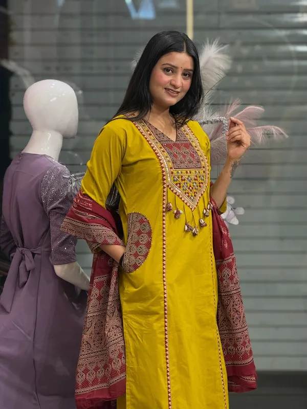 Women_Stylish_Embroidered_Yoke_Pure_Cotton_Kurta_Set_with_Pants_and_Dupatta_Ethnic_Three_Piece_Suit