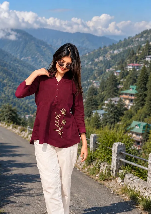 Trending_Cotton_Slub_Embroidered_Co-Ord_Set_with_Matching_Pants
