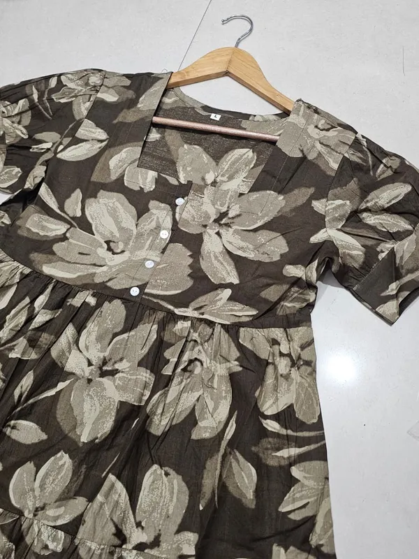 Trending_Stylish_Cotton_Printed_Square_Neck_Midi_Dress