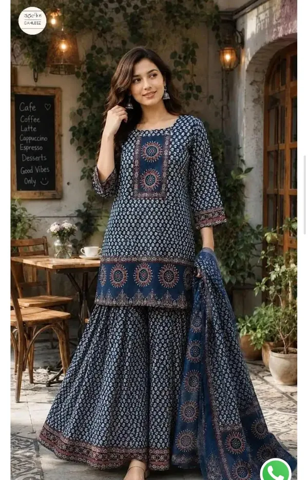 Women's_Premium_Cotton_Printed_Gopi_Kurti_Sharara_&_Malmal_Dupatta_Set