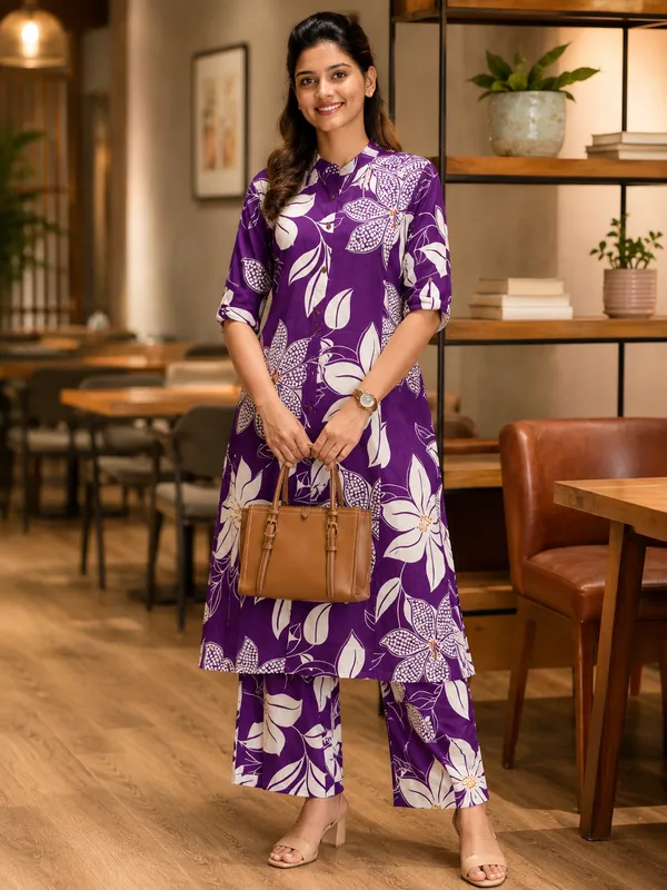 Stylish_Trending_Pure_Cotton_Floral_Printed_A-Line_Co-ord_Set_with_Palazzo_Pants