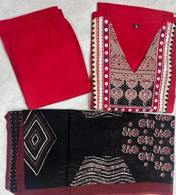 Women_Stylish_Embroidered_Yoke_Pure_Cotton_Kurta_Set_with_Pants_and_Dupatta_Ethnic_Three_Piece_Suit