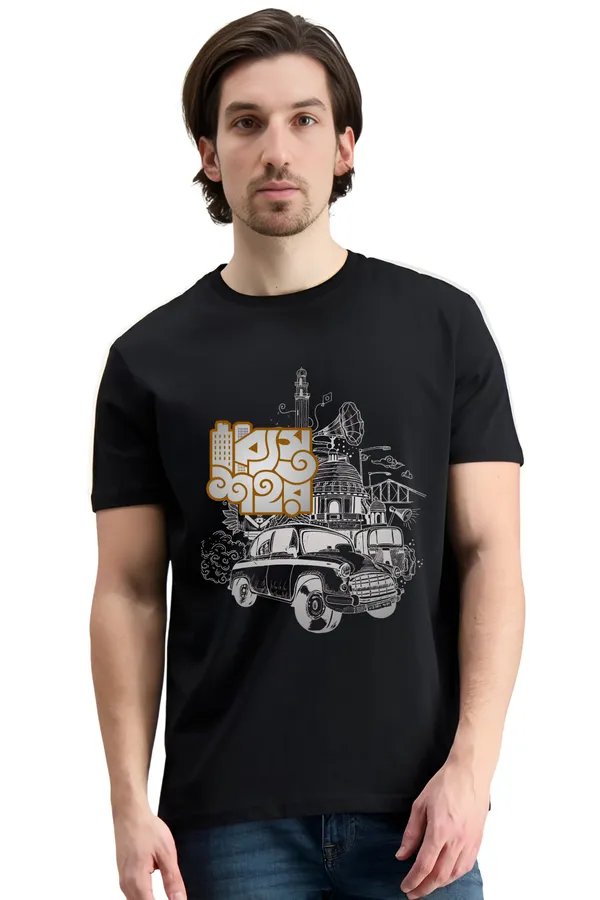 Black_Cotton_Regular_Fit_Bengali_Quoted_Printed_Jersey_T-Shirt_|_For_Women