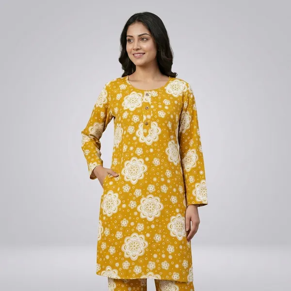 Mustard_Yellow__viscos_Relaxed_Fit_cord_set_For_Women