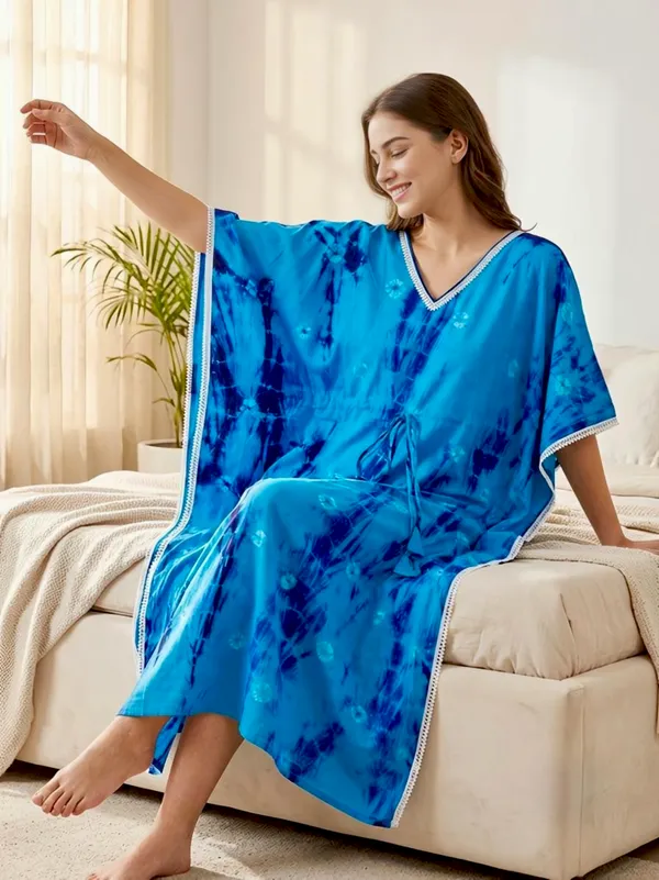 Pack_of_2_Pure_Cotton_Bandhani_Printed_Kaftan_Nighties