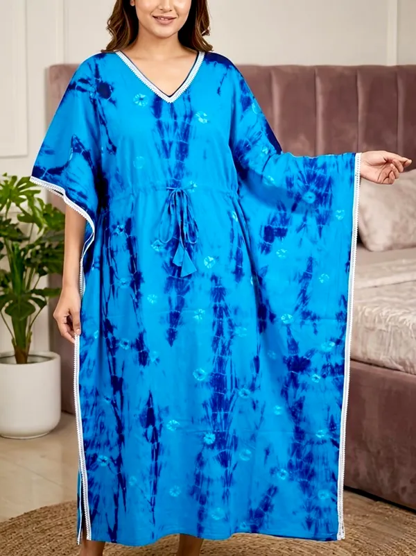 Pack_of_2_Pure_Cotton_Bandhani_Printed_Kaftan_Nighties