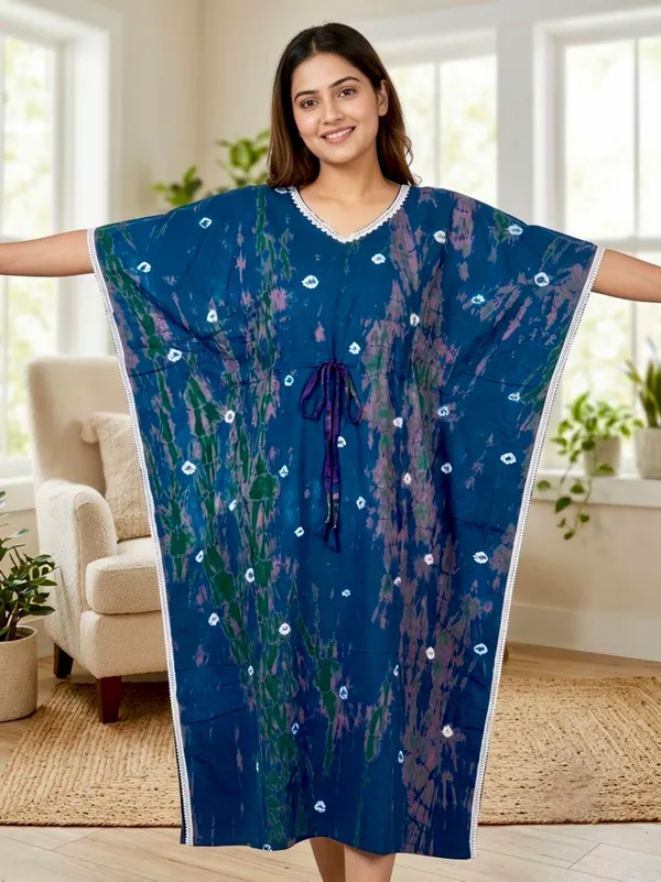Pack_of_2_Pure_Cotton_Bandhani_Printed_Kaftan_Nighties