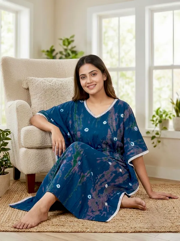 Pack_of_2_Pure_Cotton_Bandhani_Printed_Kaftan_Nighties