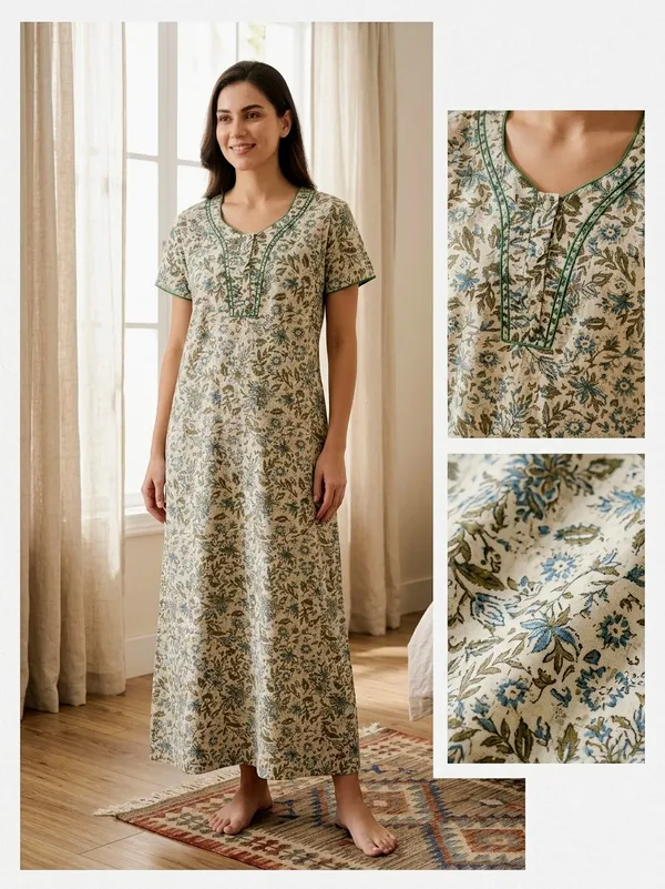 Premium_100%_Pure_Cotton_Nighty_for_Women_|_Breathable_Full-Length_Maxi_Dress_Loungewear