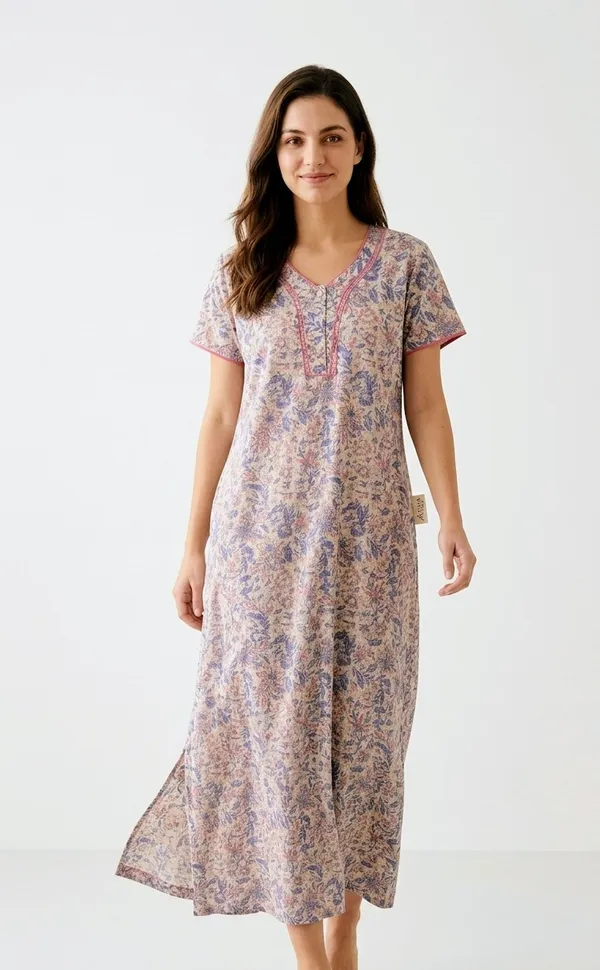 Premium_100%_Pure_Cotton_Nighty_for_Women_|_Breathable_Full-Length_Maxi_Dress_Loungewear