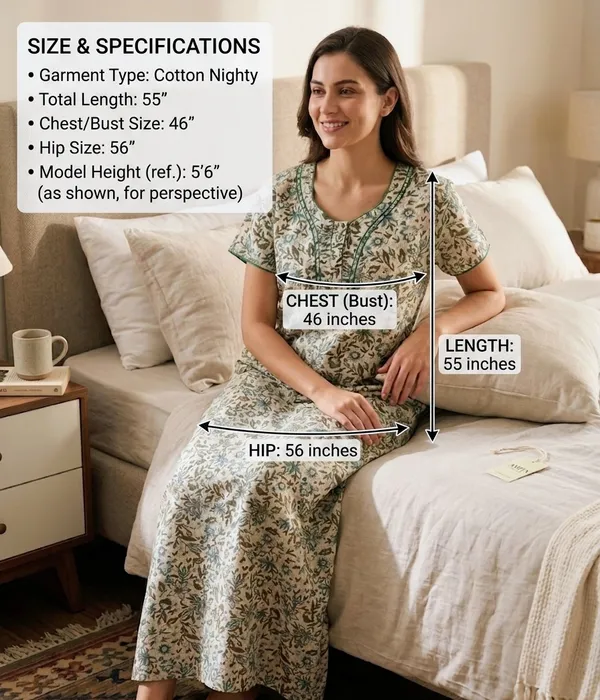 Premium_100%_Pure_Cotton_Nighty_for_Women_|_Breathable_Full-Length_Maxi_Dress_Loungewear