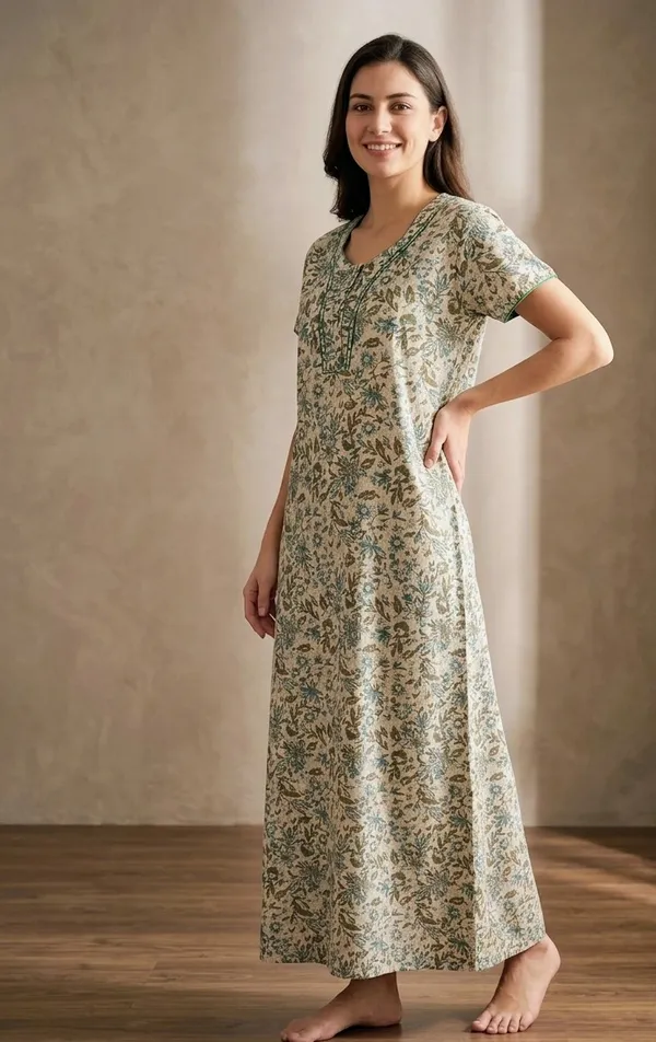 Premium_100%_Pure_Cotton_Nighty_for_Women_|_Breathable_Full-Length_Maxi_Dress_Loungewear