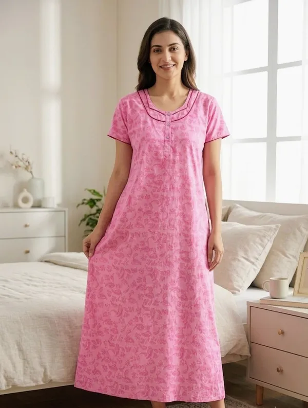 Premium_100%_Pure_Cotton_Nighty_for_Women_|_Breathable_Full-Length_Maxi_Dress_Loungewear