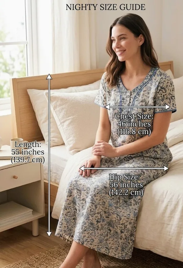 Premium_100%_Pure_Cotton_Nighty_for_Women_|_Breathable_Full-Length_Maxi_Dress_Loungewear