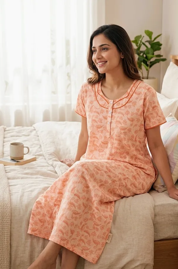 Premium_100%_Pure_Cotton_Nighty_for_Women_|_Breathable_Full-Length_Maxi_Dress_Loungewear