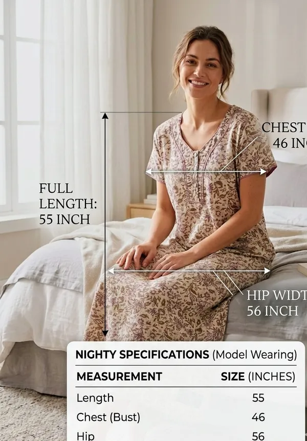 Premium_100%_Pure_Cotton_Nighty_for_Women_|_Breathable_Full-Length_Maxi_Dress_Loungewear