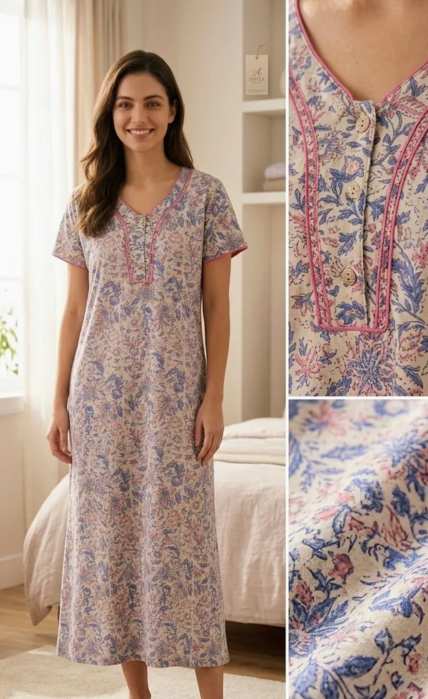 Premium_100%_Pure_Cotton_Nighty_for_Women_|_Breathable_Full-Length_Maxi_Dress_Loungewear
