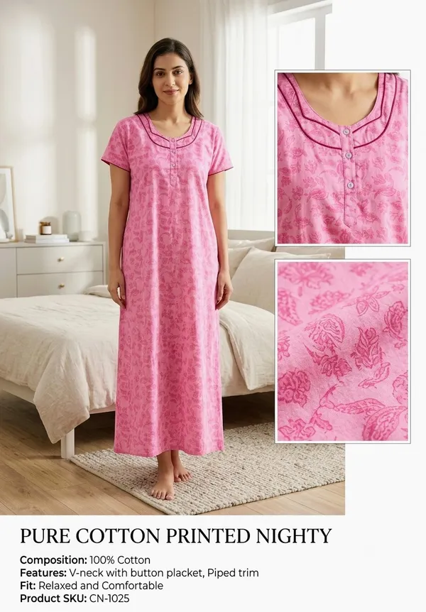 Premium_100%_Pure_Cotton_Nighty_for_Women_|_Breathable_Full-Length_Maxi_Dress_Loungewear
