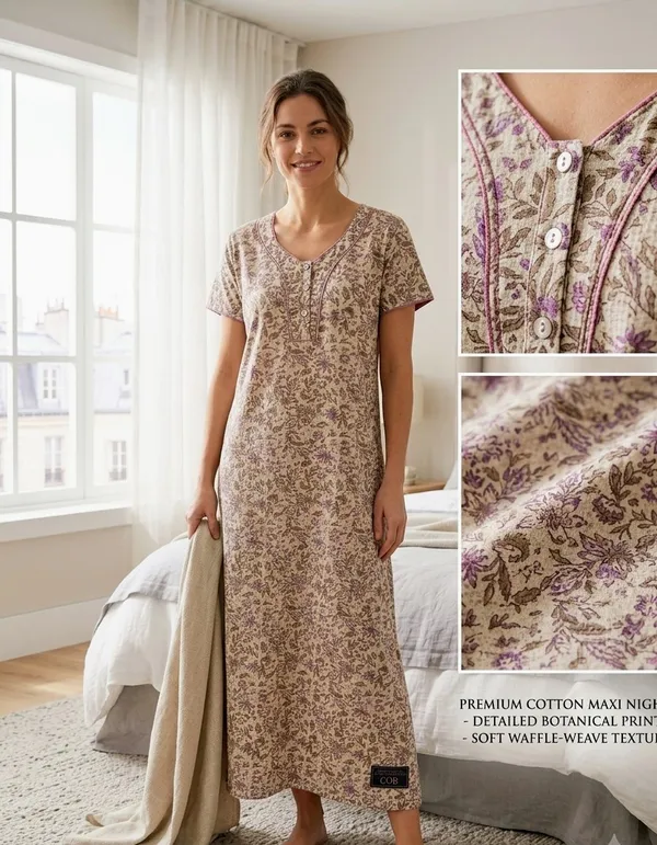Premium_100%_Pure_Cotton_Nighty_for_Women_|_Breathable_Full-Length_Maxi_Dress_Loungewear