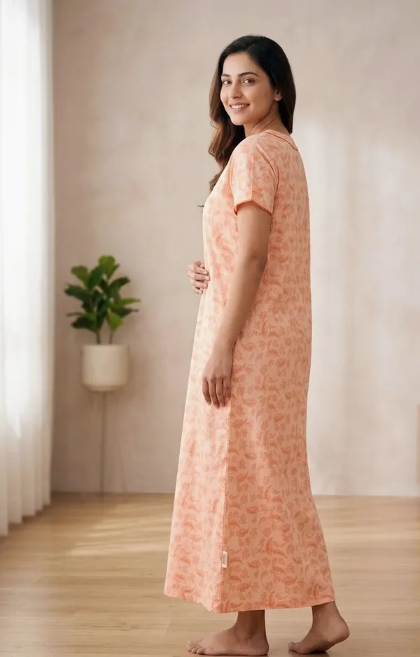Premium_100%_Pure_Cotton_Nighty_for_Women_|_Breathable_Full-Length_Maxi_Dress_Loungewear