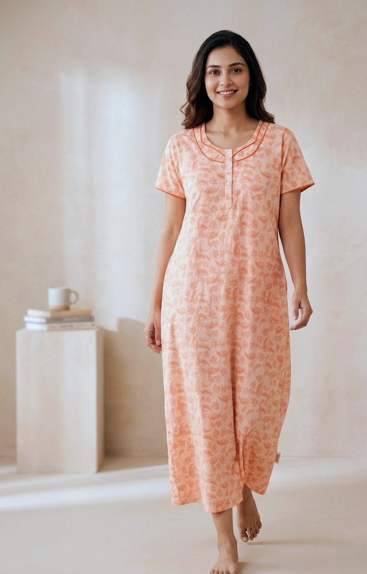 Premium_100%_Pure_Cotton_Nighty_for_Women_|_Breathable_Full-Length_Maxi_Dress_Loungewear