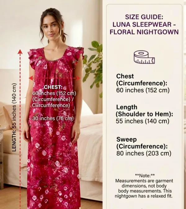 Pure_Cotton_Bandhani_Printed_Nighty_with_Ruffle_Sleeves,pack_of_two_