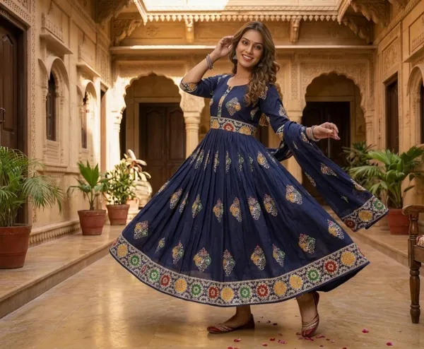 Soft_Cotton_Bandhni_Batik_Frock_Kurti