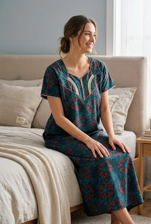 Women's_Premium_Cotton_Printed_Maxi_Nighty_|_Full_Length_Soft_Nightwear_Gown_with_Ruffle_Sleeves