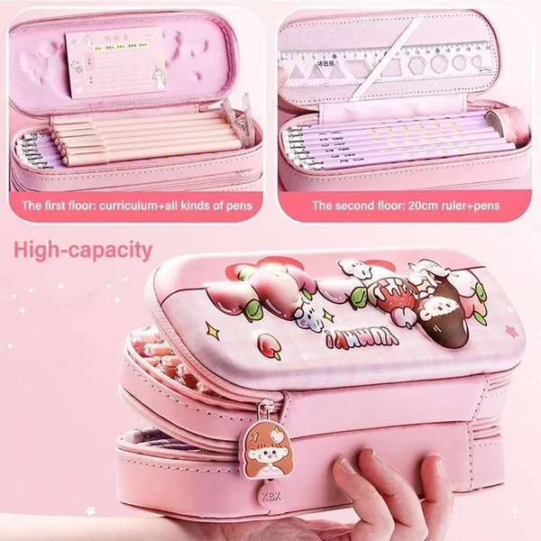 Pink_3D_Girl_Design_Pink_Large_Capacity_Double_Layer_Pencil_Pouch_Stylish_&_Spacious_Organizer_For_Girls,_School_&_Stationery_Bag