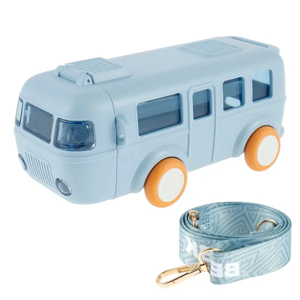 Yellow_Bus_Shape_Car_Water_Bottle_With_Straw_For_Kids_Portable_Water_Cup_With_Shoulder_Strap,_Cute_Car_Design,_Movable_Wheels,_Leakproof