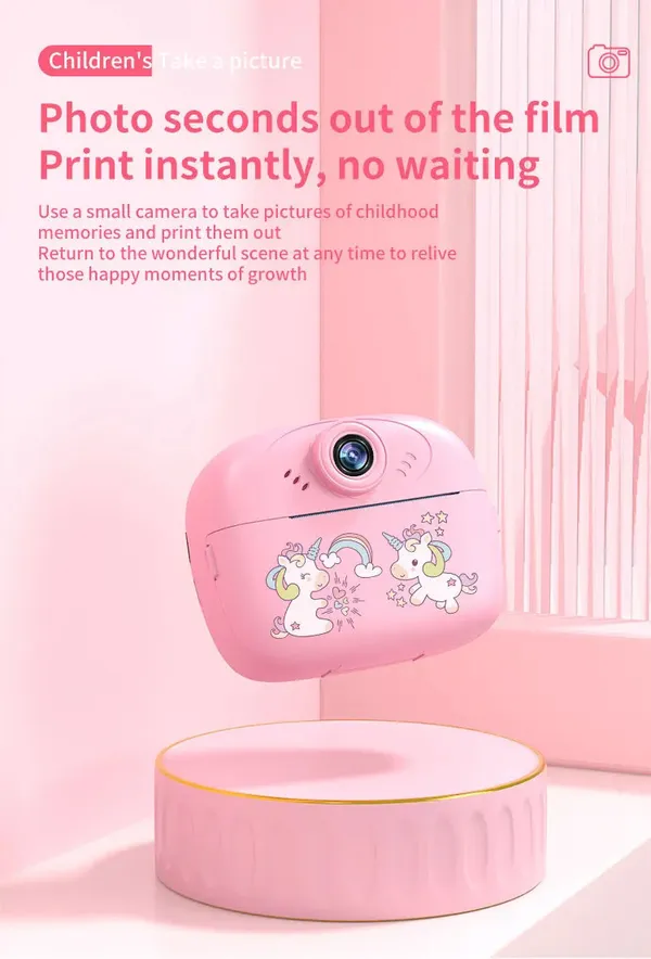 Pink_Children'S_Camera_With_Instant_Thermal_Printer_Fun_And_Easy-To-Use_Kids_Camera_For_Instant_Photo_Printing,_Digital_Camera_With_Thermal_Paper_For_Boys_&_Girls