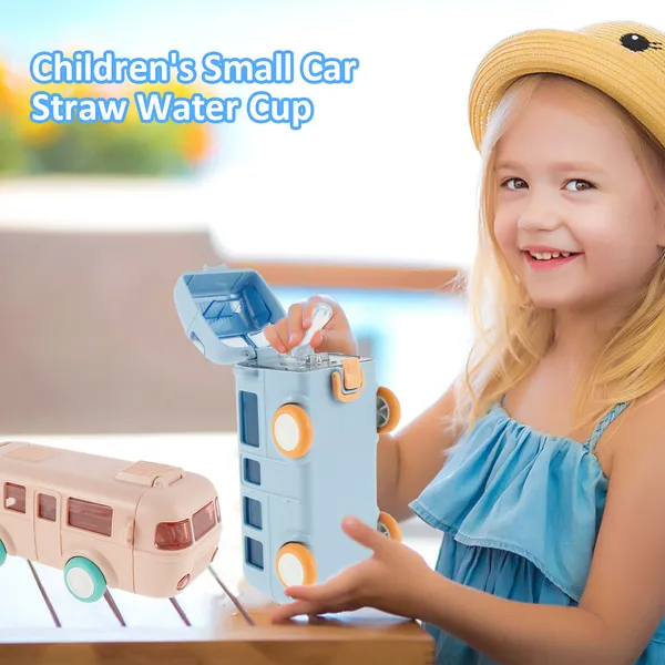 Pink_Cudipie_Bus_Shape_Car_Water_Bottle_With_Straw_For_Kids_Portable_Water_Cup_With_Shoulder_Strap,_Cute_Car_Design,_Movable_Wheels,_Leakproof