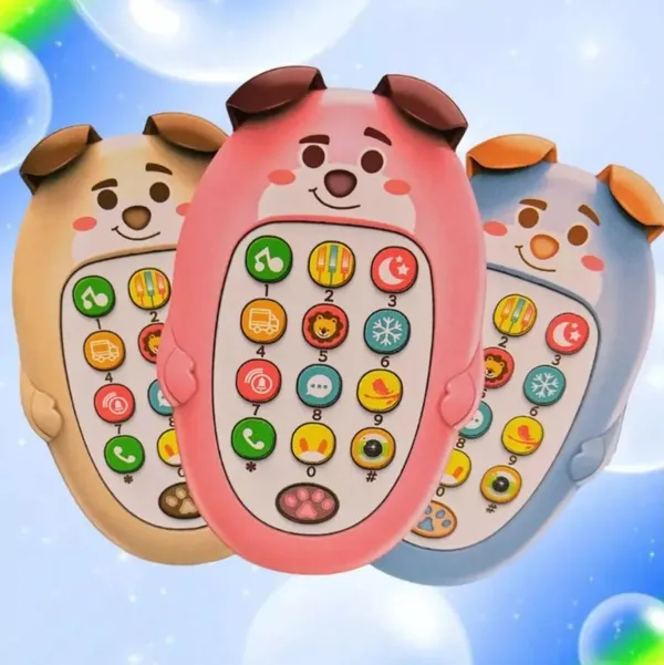 Multicolor_Dog_Design_Children'S_Musical_Phone_Toy_For_Toddlers