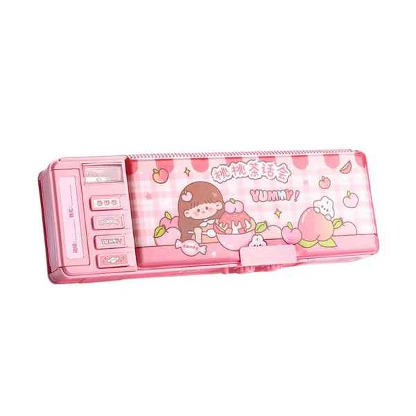 Pink_Pencil_Box_With_Lock_Secure_Kids'_Pencil_Case_With_Locking_Mechanism,_Durable_&_Spacious_Stationery_Organizer_For_Boys_&_Girls