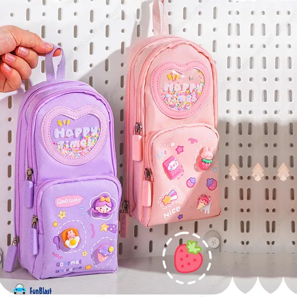Pink_Pencil_Case_For_Girls_Large_Capacity_Hangable_Triple_Layer_Canvas_Kawaii_Bunny_Teddy_Pencil_Case