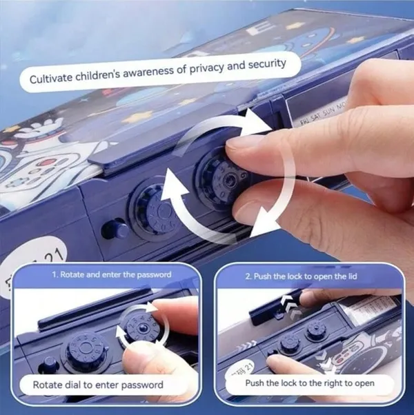 Blue_Space_Astronaut_Pencil_Box_With_Double_Side_Opening,_Multiple_Button_And_Locking_System_Fun_And_Durable_Storage_For_Kids'_Stationery