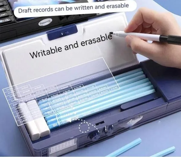 Blue_Space_Astronaut_Pencil_Box_With_Double_Side_Opening,_Multiple_Button_And_Locking_System_Fun_And_Durable_Storage_For_Kids'_Stationery