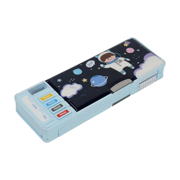 Blue_Space_Theme_Multi-Functional_Pencil_Box_For_Kids_Astronaut_Design,_Magnetic_Closure,_Plastic,_Blue_Perfect_For_Boys_&_Girls_With_Accessories