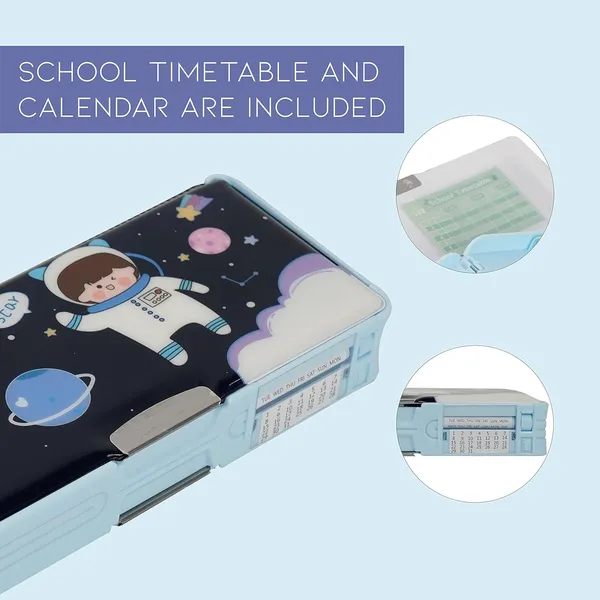 Blue_Space_Theme_Multi-Functional_Pencil_Box_For_Kids_Astronaut_Design,_Magnetic_Closure,_Plastic,_Blue_Perfect_For_Boys_&_Girls_With_Accessories