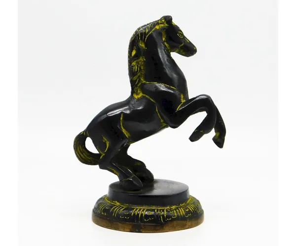 Brass_Antique_Finish_Horse_With_Uplifted_Legs_Showpiece_|_For_Home_Decoration