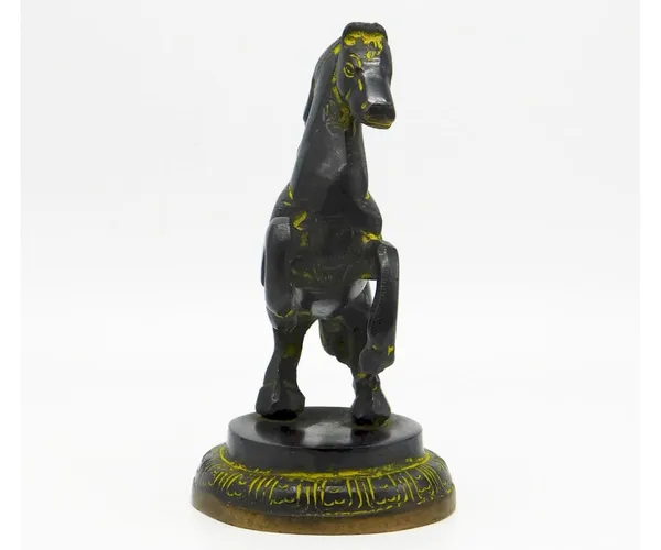 Brass_Antique_Finish_Horse_With_Uplifted_Legs_Showpiece_|_For_Home_Decoration