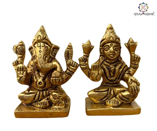 Brass_Ganesha_Laxmi_Idol_|_For_Home_Decoration