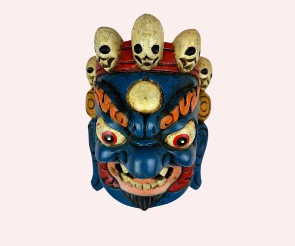 Blue_Handmade_Tibetan_Wooden_Bhairo_Mask_|_For_Office_Home_Shops_Door_Hanging