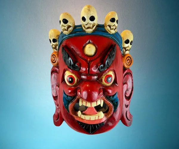 Red_Handmade_Tibetan_Wooden_Bhairo_Mask_|_For_Office_Home_Shops_Door_Hanging