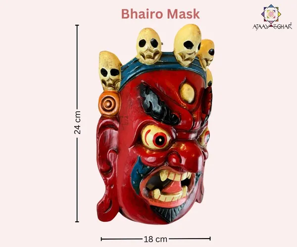 Red_Handmade_Tibetan_Wooden_Bhairo_Mask_|_For_Office_Home_Shops_Door_Hanging