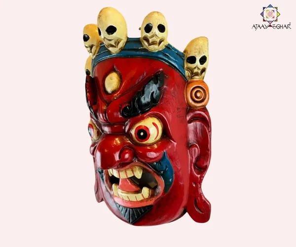 Red_Handmade_Tibetan_Wooden_Bhairo_Mask_|_For_Office_Home_Shops_Door_Hanging